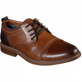 Skechers Mens Bregman Selone Lace Up Leather Dress Shoes UK Size 6 (EU 39.5)
