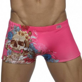 Addicted Skull Swim Boxer – Pink XS