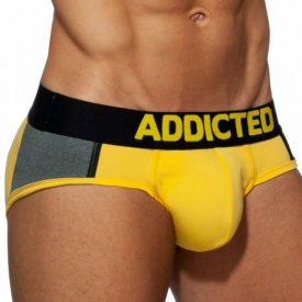 Addicted Spacer Brief – Yellow – Grey S