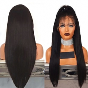 Synthetic Lace Front Wig Straight Middle Part Lace Front Wig Long Natural Black #1B Synthetic Hair 18-26 inch Women’s Adjustable Heat Resistant Party Black Lightinthebox