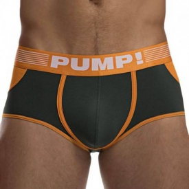 Pump! Squad Access Bottomless Boxer – Khaki – Orange M