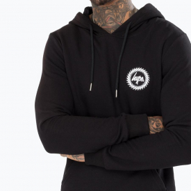 Hype Black Crest Mens Pullover Hoodie | Size X-Small