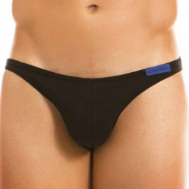 Modus Vivendi Striped Low Cut Brief – Black – Blue L