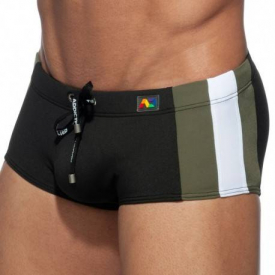 Addicted Stripes Basic Swim Short Boxer – Black M