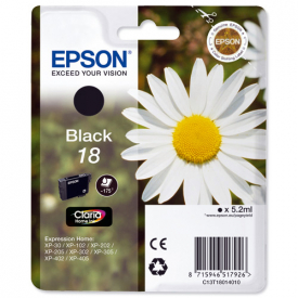 Epson Original 18 T1801 Daisy Ink Cartridge 5.2ml Black