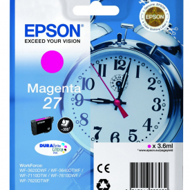 Epson Original 27 T2703 Alarm Clock Ink 3.6ml Magenta