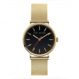 Ted Baker BKPPHF919 Women's Phylipa Gold Tone Mesh Wristwatch