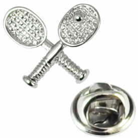 Tennis Rackets Lapel Pin Badge