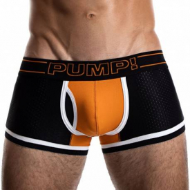 Pump! Touchdown Nightlight Boxer – Black – Orange L