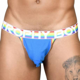 Andrew Christian Trophy Boy Pride Jock – Electric Blue L