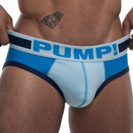 Pump! True Blue Brief – White – Blue M
