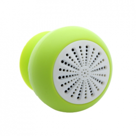 Mini Stereo BT Speaker Subwoofer Bass Sound Box for iPhone iPod iPad Handsfree Mic Car Suction Cup Green