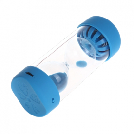BT Sandglass Hourglass Sand Timer Speaker with Microphone Stereo TF Card Slot  Versatile Multifunctional Fashion for iPhone Samsung Blue