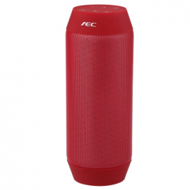 AEC BT Stereo Speaker Bass Subwoofer with MIC Support TF FM Line in Handsfree Call for iPhone iPad Samsung Smartphone Portable Rechargeable Red