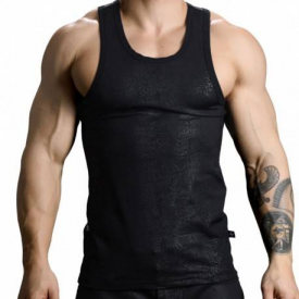 Andrew Christian Venom Tank Top – Black M