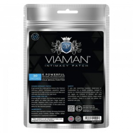 Viaman Intimacy Patches – Herbal V Blue Patches to Increase Performance in the Bedroom – Discreet to Wear – Natural Botanicals for Men – 30 Patches