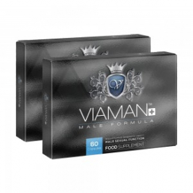 Viaman Plus – Natural Male Virility Enhancement Supplement – 800mg Strength & 60 Capsules – 2 Packs