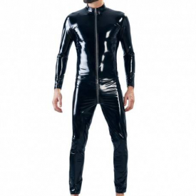 Orion Vinyl Overall Suit – Black M