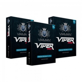 Viaman Viper Pro – Male Sexual Support Supplement – 10 Capsules – 3 Packs