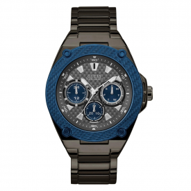 Guess W1305G3 Men's Legacy Blue Dial Wristwatch