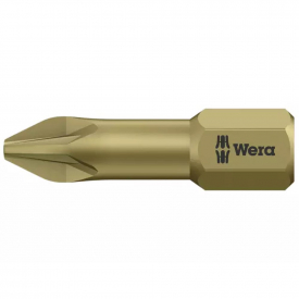 Wera 8551 TH Pozidriv Pz 2 Torsion Insert Bit 25 mm Carded Pack of 2