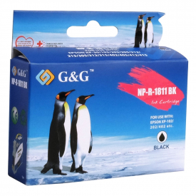 G&G Non-OEM T1811 18XL Black Ink Cartridge for Epson Expression Home Printers