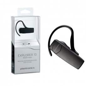Plantronics Explorer 10 Bluetooth Headset – USB Rechargeable for Apple and Samsung etc.