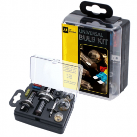 AA Car Essentials Compact Universal Bulb Kit, includes H1, H4 and H7 bulbs