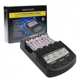 7dayshop AA and AAA Intelligent NiMH Pro DS-SC1000 SUPER FAST Battery Charger Multi Mode LCD Display