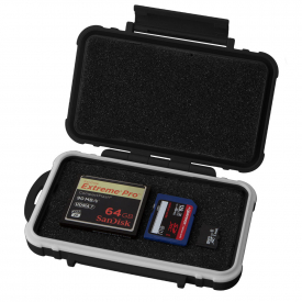 7dayshop Universal Memory Card Case for All Memory Cards and Adapters etc. – Waterproof and Shockproof – Black