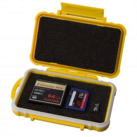 7dayshop Universal Memory Card Case for All Memory Cards and Adapters etc. – Waterproof and Shockproof Yellow