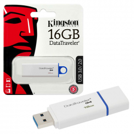 Kingston DataTraveler G4 USB 3.0 Flash Drive USB 3.0 Memory Stick – 16GB
