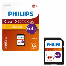 Philips SDXC SD Memory Card CLASS 10 40MB/s – 64GB