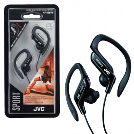 JVC Sports Ear Clip Earphones with Adjustable Clip – Black