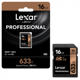 Lexar Professional SD SDHC Memory Card Class 10 633x UHS-I – 16GB