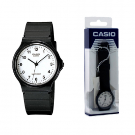 Casio Classic Casual Black Quartz Wrist Watch Water Resist Black – Ref. MQ-24-7BLL