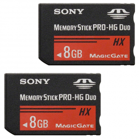 Sony Memory Stick PRO-HG Duo HX Series Memory Card – 8GB – VALUE TWIN PACK