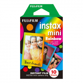 Fuji Instax Mini RAINBOW COLOURS Instant Film for Fujifilm Instax Mini Cameras – 10 Shot Pack