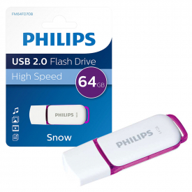 Philips Snow Series USB 2.0 Flash Drive Memory Stick – 64GB