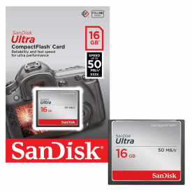 Sandisk Ultra Compact Flash CF Memory Card 50MB/s – 16GB
