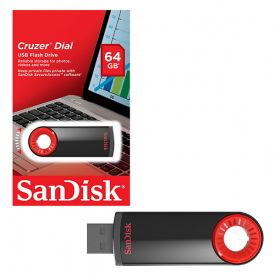 SanDisk Cruzer Dial USB 2.0 Flash Drive USB Memory Stick – 64GB