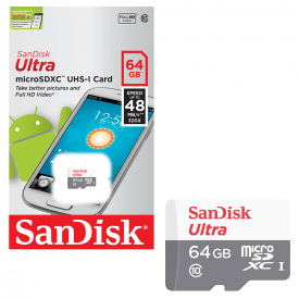 SanDisk Mobile Ultra Micro SD Micro SDXC Memory Card Class 10 UHS-1 48MB/s – 64GB
