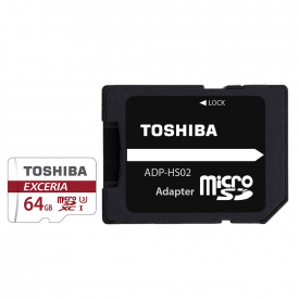 Toshiba Exceria Micro SD SDXC Memory Card UHS-1 U3 90MB/s with Full Size SD Card Adapter – 64GB