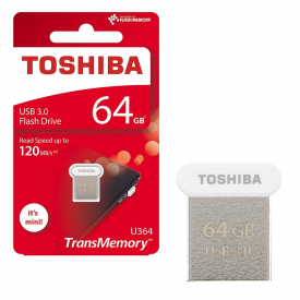 Toshiba TransMemory U364 USB 3.0 Flash Drive Memory Stick for Laptop / Notebook – Metal – 64GB