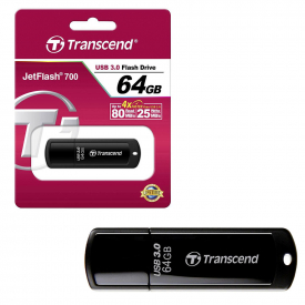 Transcend JetFlash 700 USB 3.0 Flash Drive USB 3.0 Memory Stick – 64GB